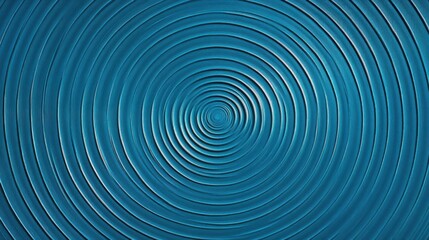 Obraz premium Abstract concentric circles in a deep teal color.