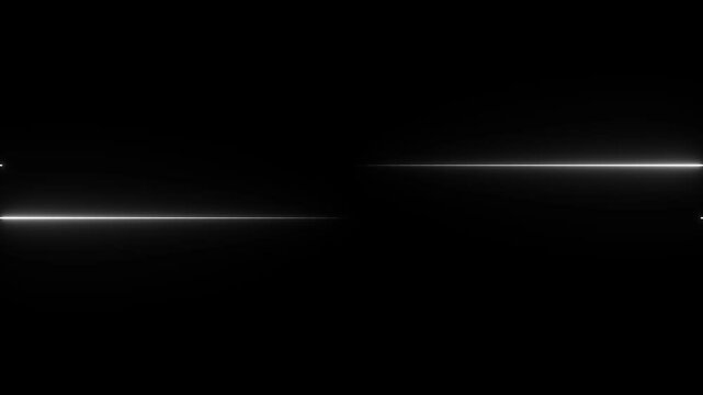 Glowing Neon line lights on transparent background animation , Light glowing effect.