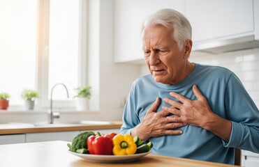 Senior Feels Discomfort While Eating