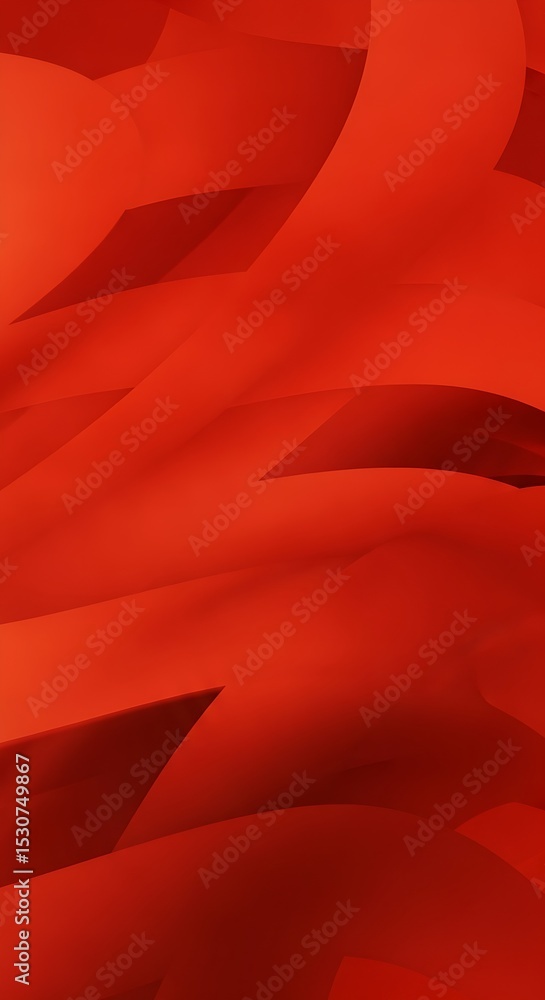 Aufkleber modern layered red background with fluid shapes, creating a sense of movement and visual interest fo