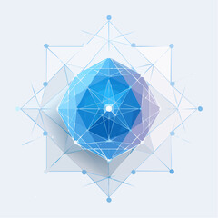 Minimalist tech network with soft glowing lines, connected nodes, and flowing data links in light blue and white tones. Clean abstract design with high-resolution digital style-generative AI