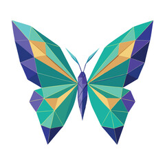 Polygonal butterfly wings