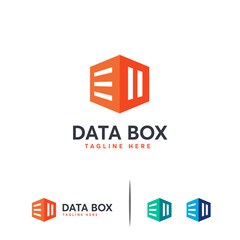 data box logo designs template