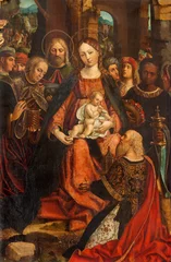 Fototapete Asti -  The detail of painting of Polytriptych of the Three Magi in the church Collegiata di San Secondo by Gandolfino da Roreto (1520). © Renáta Sedmáková