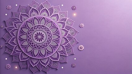 Intricate Purple Mandala Design With