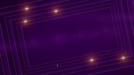 Abstract purple background featuring golden line motion graphics animation in 4K resolution. - Powered by Adobe