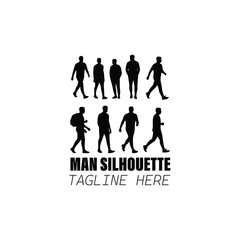 vector silhouettes of people