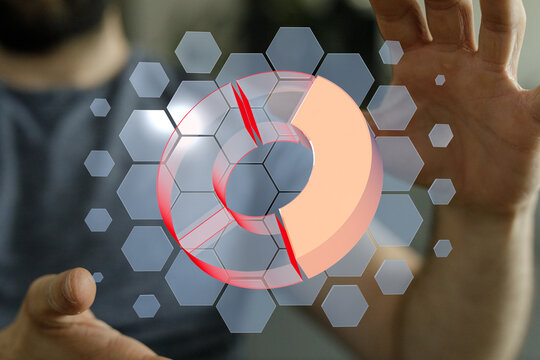 Modern business analytics dashboard.  Visualize data trends and insights.