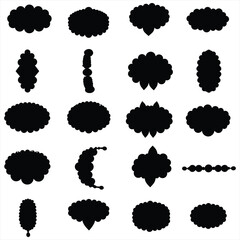 Ornate Flourish & Decorative Element Silhouettes: Elegant Vector Shapes, Abstract Design Embellishments, Unique Graphic Icons for Creative Projects.