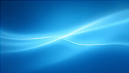 Fototapeta premium Abstract sky blue gradient smooth light lines background. Vector illustration .