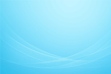 Abstract sky blue gradient smooth light lines background. Vector illustration .