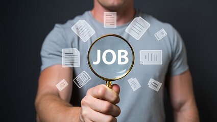 Fototapeta premium Job Search Strategies Finding the Perfect Role, Mastering the Application Process, and Interview Success