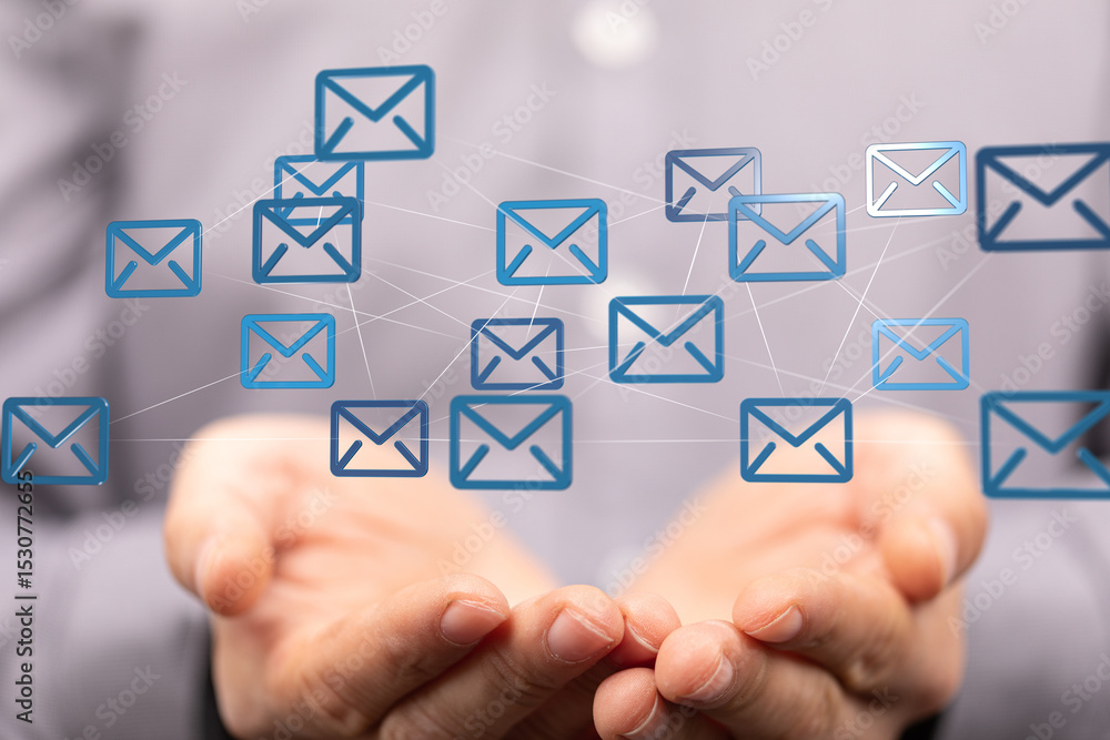 Aufkleber Boost your business communication with a secure, reliable email network. Improve team collaboration and productivity.