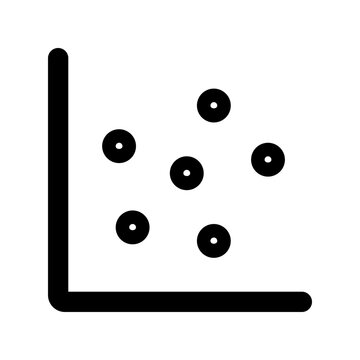 scatter plot line icon