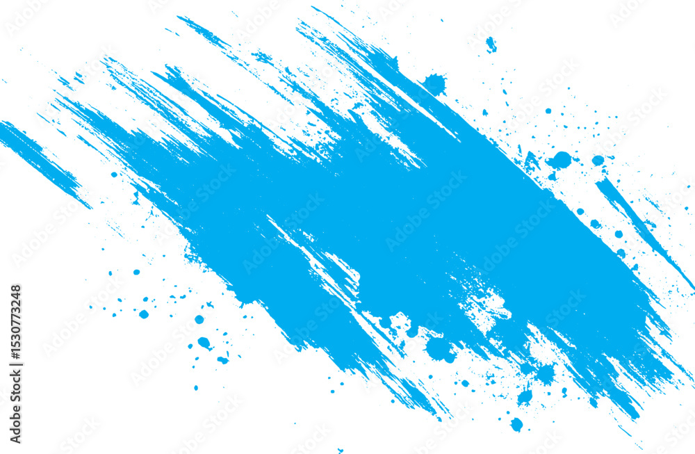Poster abstract blue paint brushstroke diagonal texture on white background artistic grungy element for des