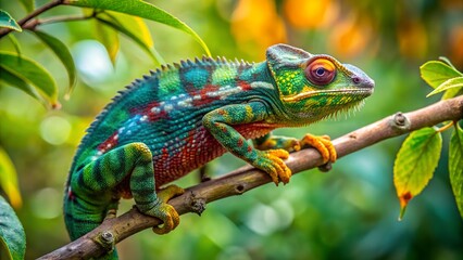 Chameleon on a branch