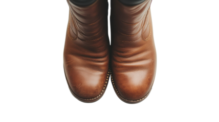 Stylish brown leather ankle boots resting on a clean white surface highlight their quality and design