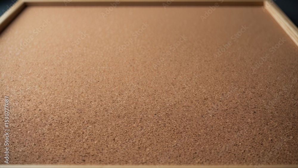 Poster close-up of a cork board set against a background with clipping path.