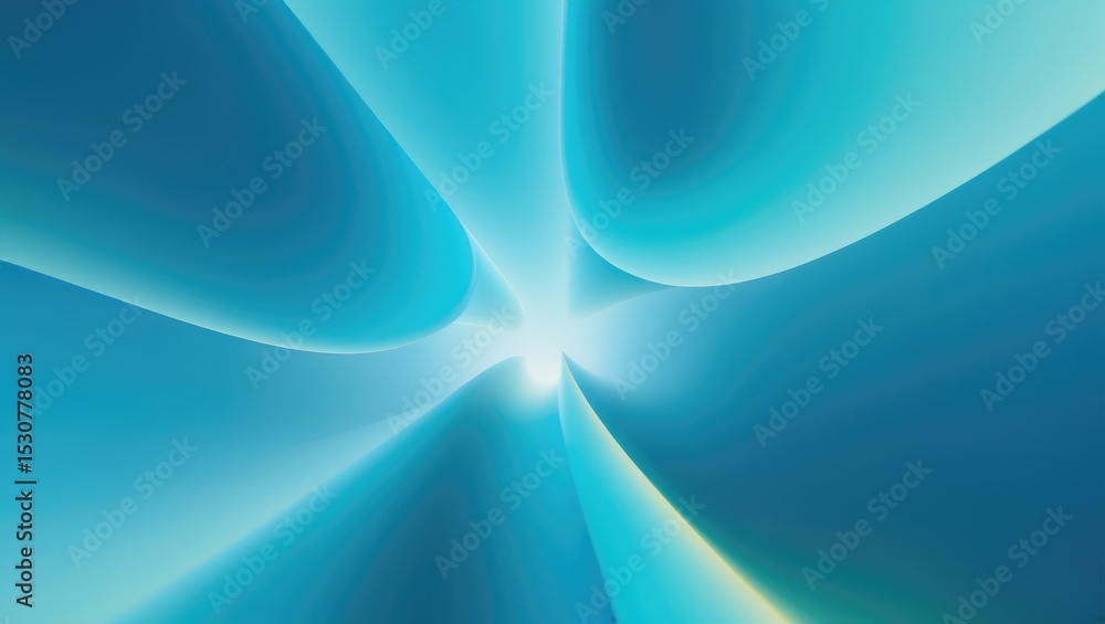 Poster blue gradient background with radial and ramp effects.