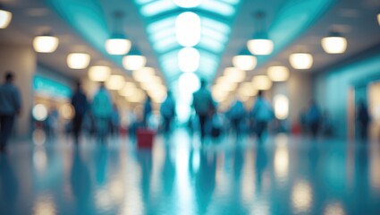 Bokeh of hall â€“ defocused and blurred background effect