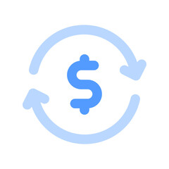 monthly recurring revenue duotone icon