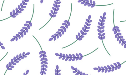 Lavender pattern seamless. Vector pattern for printing on textiles, clothing, packaging