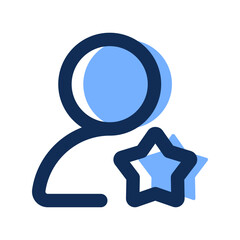 user role filled line icon