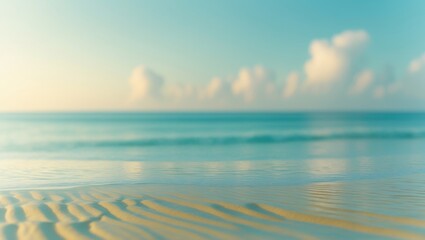 Obraz premium Blue sky and beautiful beach in Punta Cana, Dominican Republic. Vacation holidays background wallpaper. Tropical summer beach landscape.