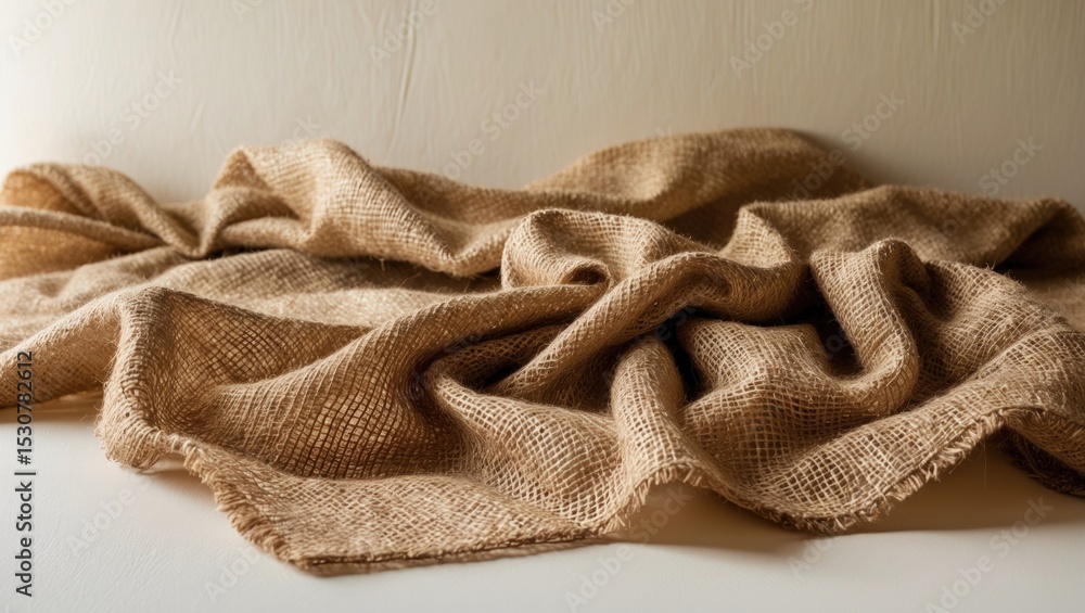 Poster cloth a sacking, providing texture to host your image or text.