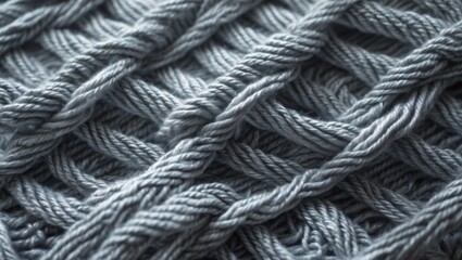 Detailed gray cotton fabric texture close-up background.