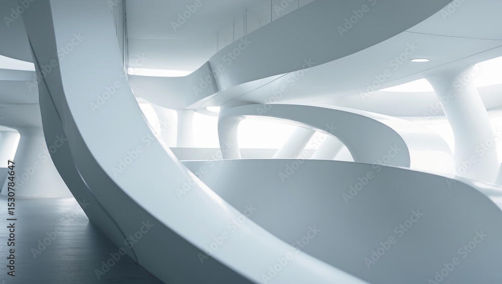 Poster building angle featuring a white color and triangle shape.