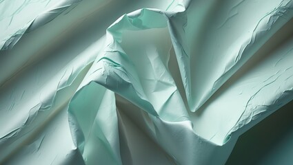 Detailed surface of paper showing folds and texture.