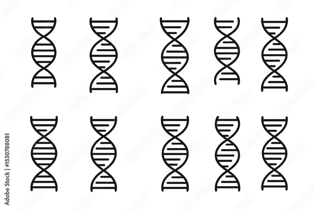 Poster dna double helix diagrams illustrating genetic structure and molecular biology concepts in a scienti