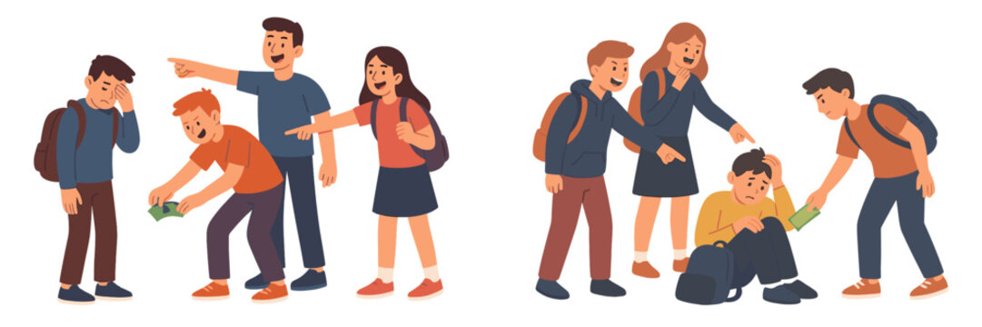 Bullying and its impact on students showcased through two contrasting situations at a school setting