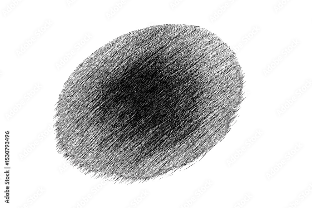 Poster brush stroke of black charcoal on white background creates a smooth texture showcasing artistic tech