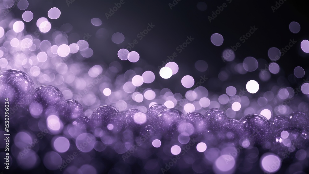 Poster stunning abstract background featuring violet bokeh circles.