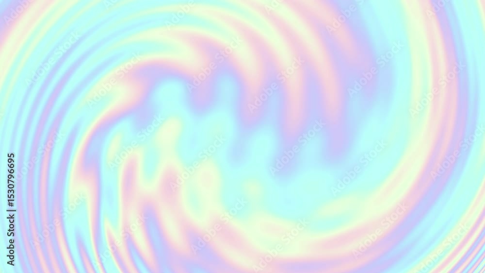 Aufkleber White and pastel colors wave dynamic pattern motion, seamless lines animation with fabric texture design background. Loop spiral background