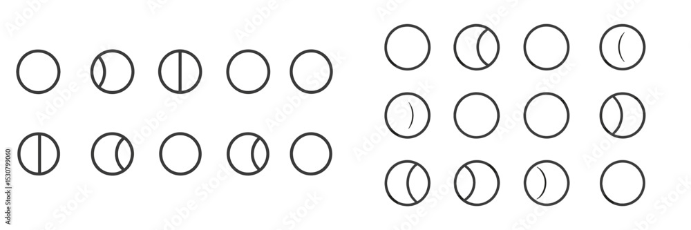 Aufkleber Intricate pattern of circles and lines creates a unique visual arrangement in black and white design