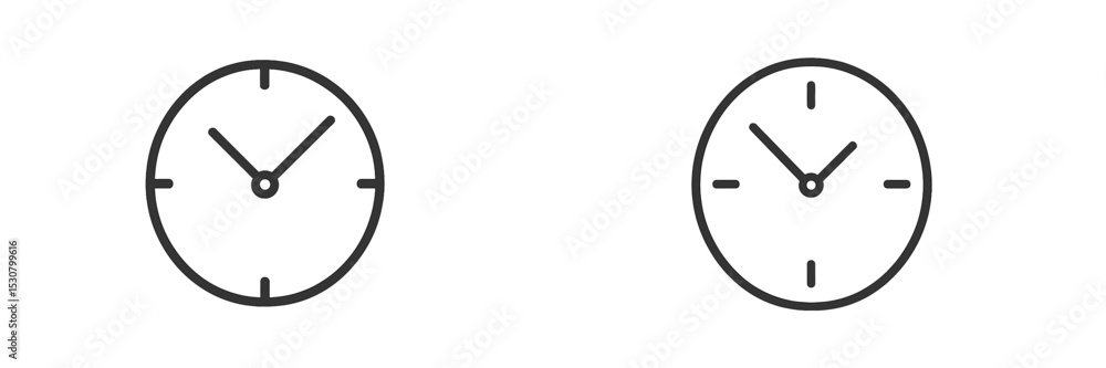 Poster modern clock designs showcasing simple lines and minimalistic style for a contemporary living space