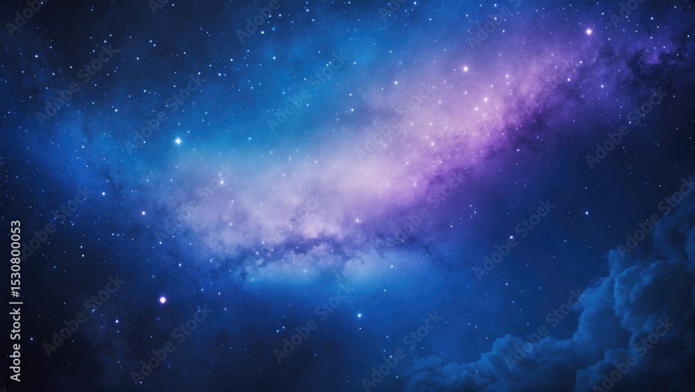Poster abstract background and texture of outer space, featuring stars and galaxies.