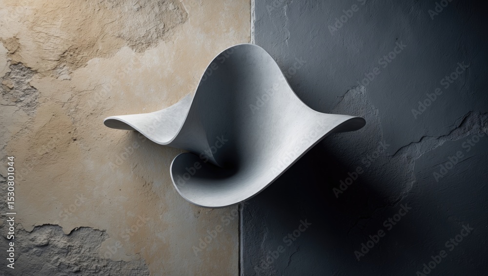 Aufkleber abstract gray color design features a light tone with a gradient backdrop, cement texture from an an