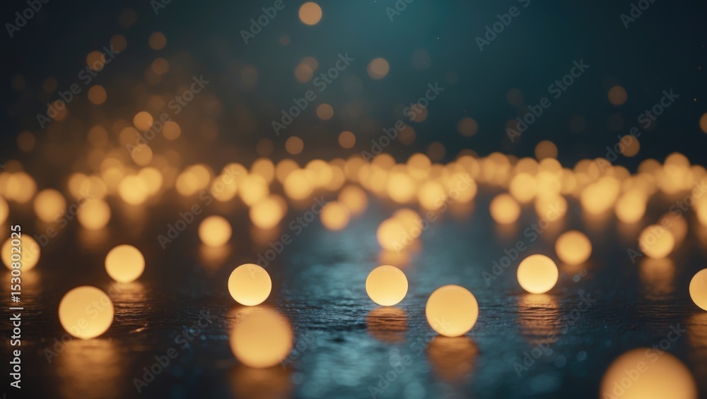 Poster abstract bokeh background featuring a light burst effect.