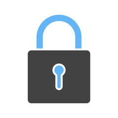 Lock II icon vector image. Suitable for mobile apps, web apps and print media.
