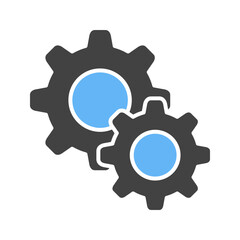 Settings icon vector image. Suitable for mobile apps, web apps and print media.