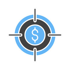 Target Marketing I icon vector image. Suitable for mobile apps, web apps and print media.