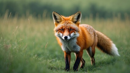 A focused shot of a Red Fox within the forest environment.