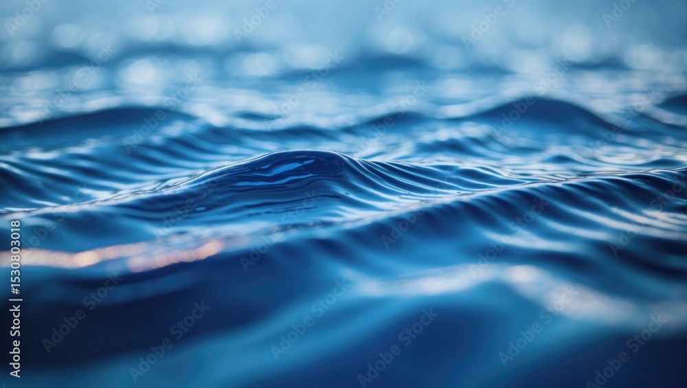 Poster abstract blue water ripple texture background featuring fluid patterns and calming tones