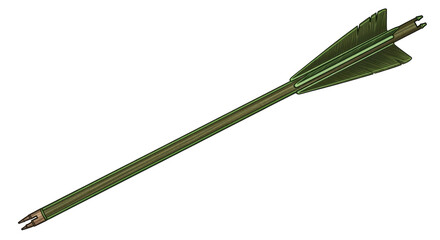 Isolated Wooden Arrow