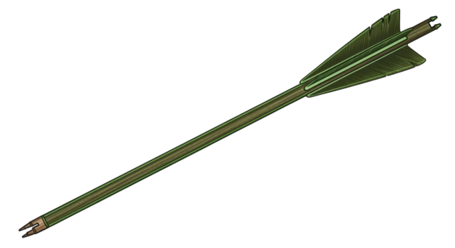 Isolated Wooden Arrow