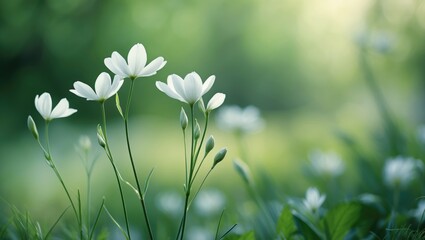 Artistic abstract photograph of a fragile white flower